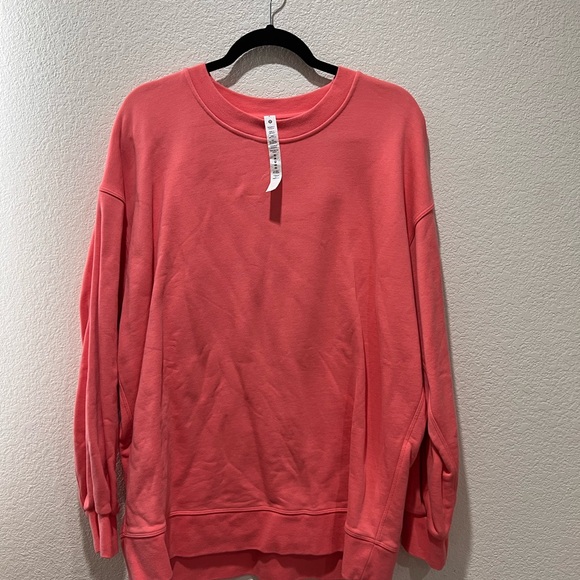lululemon athletica | Sweaters | Lululemon Raspberry Cream Oversized ...